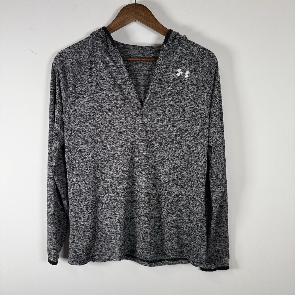 Under Armour Shirt Women‎ MEDIUM Hoodie Tee Performance Running Hooded Top